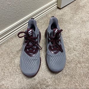 Adidas AlphaBounce Grey & maroon